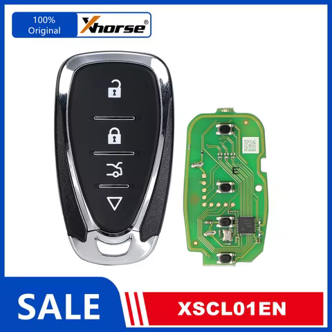 1/5 Piece XHORSE XSCL01EN for Chevrolet Style Universal Remote Key 4 Buttons English Version used wi