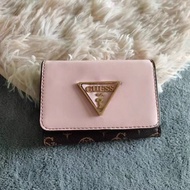 Guess Wallet สำหรับผู้ชายและผู้หญิง สไตล์กันขโมย รูปแบบใหม่ เรียบง่าย แฟชั่น กระเป๋าสตางค์มัลติฟังก์