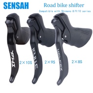 ✺SENSAH STI Road Bike Shifters 2×8/9/10 Speed Bicycle Derailleur Groupset For Shimano Claris Sora BI