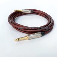 6.5mm to 6.5mm Audio Wire Anti-Interference OFC Sommer Copper Core, Copper Alloy Jack for Guitar, Mi