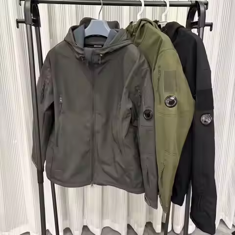 Men's Stormtrooper Jacket Windproof, Warm, Waterproof, Velvet Hooded Jacket Cycling Jacket Mountaine