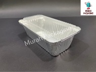 MYCHEF 4571-P Aluminium Foil Tray with Clear Lid (5 sets ±) Rectangle/Rectangular My Chef Foil Tray