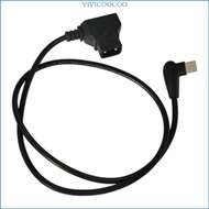VIVI Reliable DTAP to Type C Power Cable Cord V-mount  Focused Following Power Supply Wire Line Blac