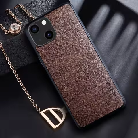 Case for Apple iphone 13 14 Pro Max Mini 14 Plus Retro business leather Skin design phone cover for 