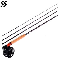 Fly Fishing Rod 5/6 + Reel Lightweight Pole with Aluminum Reel Fishing [Combo]