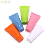&lt; Aorain.sg &gt;  5pcs cosmetic soft tube 10ml plastic lotion containers empty refilable bottles .