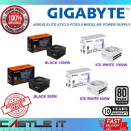 Gigabyte AORUS ELITE P1000W P850W 80+ Platinum BLACK ICE White Power Supply ATX3.0 PCIe5.0 Modular