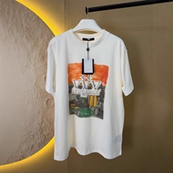 T-shirt with Paris Rooftop Night View - Short Sleeve | Spring Fashion Essential