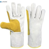 SUCHENHD Labor Gloves, Wear Resistant Thick Welding Gloves,  Cowhide Long Security Protection