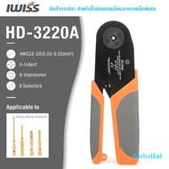 Fishtail Crimping Pliers For Ultra-Small And Small Connectors IWISS HD-3220A AWG 32-20(0.03-0.52mm2)