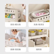 W Wanhelu Baby Diaper Table Baby Touch Nursing Table Diaper Change Removable Newborn Bath Crib