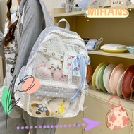 MIHAN Japanese Ita Bag, Transparent Students Backpack