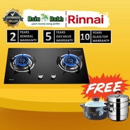 Rinnai 4.5kW RB782G 3 Burner Built-in Gas Tempered Glass Stove With Safety Device RB-782G | Kitchen Gas Stove |  Hob Gas