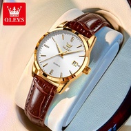 OLEVS Watch For Women 2023 Sell New Swiss Ladies Quartz Electronic Watch Classic Waterproof Fashion Leather Watch Female Model