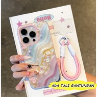 2-In-1 Pink Aesthetic Glitter Casing hp Oppo Reno 15F 15 Pro Max A6T Pro 5G A6X 14F A3X A5I A5 Pro A