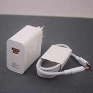 Original Honor 88W EU Super Charger USB A /USB C Dual Port Fast Charging Power Adapter For Honor Mag