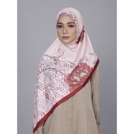 TUDUNG PRINTED SQUARE ARIANI GARDEN TRIBE RED COLOUR INSPIRED VIETNAM COPY PREMIUM HIGH QUALITY HIJAB GRED AA