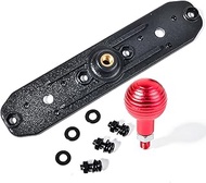 HYS Mobile FM CB Radio Grid Bracket Base Mount with 25mm (1 inches) Mounting Ball, 14.2cm(5.59inch) 