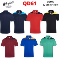 OREN SPORT QD61XX Unisex Collar Dry Fit Microfiber Polo Tee - Navy Black Red Maroon Royal Emerald