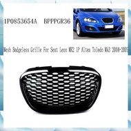 [W F S B] Front Bumper Honeycomb Grille Mesh 1P0853654A Badgeless Grille for Seat MK2 1P Toledo Mk3 