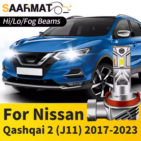 1PC/2PCS Long Lifespan CANbus LED Headlamp Bulb For Nissan Qashqai 2 (J11) 2017-2023 LED Headlight H