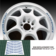 Wedssport TC05 Car Rim Sticker Replacement Vinyl Die Cutting