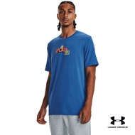 Under Armour Mens Curry Splash Party Short Sleeve อันเดอร์ อาร์เมอร์ เสื้อแขนสั้น Curry Splash Party สำหรับผู้ชาย