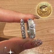 R132 Couple Ring Korea Minimalist Open Aesthetic Jewelry Cincin Pasangan Kekasih Tunang Hadiah Anniv