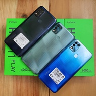 READY HANDPHONE HP SECOND INFINIX HOT 11 PLAY 4/64GB &amp; 3/32 HANDPHONE