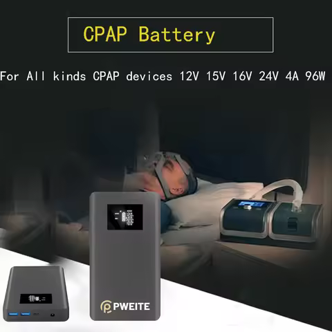 CPAP Battery Pack Power bank DC Output 12V 15V 19V 20V 24V 3.75A 2.5A Powerbank For Resmed Airsense 