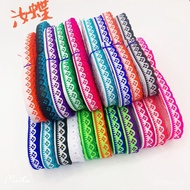 Strong Ethnic Miao Ethnic Minority Handmade Polyester Webbing Accessories 1cm Ethnic Clothing Ethnic