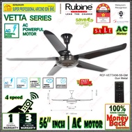 Rubine Ceiling Fan LED Light with Remote Control Vetta Able 56 Inch | 9-Speed DC Fan