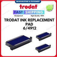 [READYSTOCK 100%] TRODAT INK REPLACEMENT PAD  6/4912 BLUE