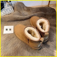 ,,UGG Cowhide Anti-Slip Short Boots Plus Velvet Thickened Fashion Trendy Cotton Shoes