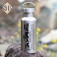 NIP Military Fan Outdoor Tactical Sports Portable Large Capacity Water Bottle Mountain Bike Stainles