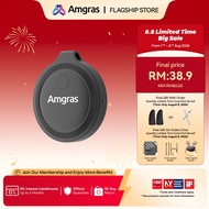Amgras HT-01 Waterproof Smart Tracker Compatible with Android & Apple Anti-Lost Locator Pets Cars Bo