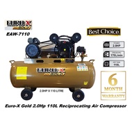Euro-X Gold EAW-7110G (2.0Hp) 110L Reciprocating Air Compressor