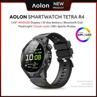 Aolon TETRA R4 Smart Watch Original Amoled Cover Lock 24H Heart Rate Comapss Waterproof Smartwatch