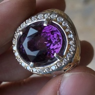 Dijual Kecubung kalimantan ring perak handmade