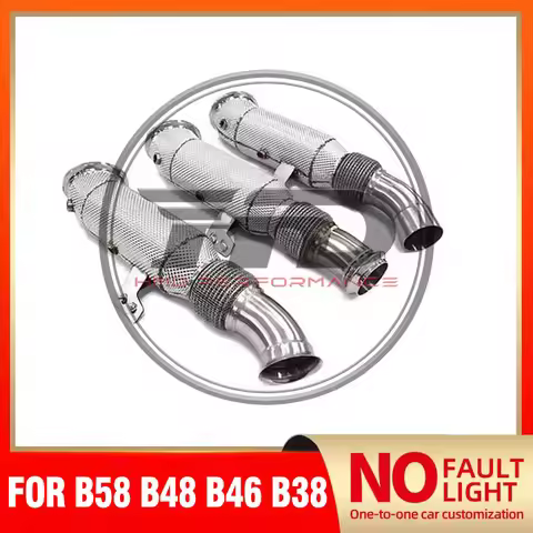 Stainless Steel Without Warning Light Downpipe for BMW B46 B48 B58 Catless/200 Cell High Flow Perfor