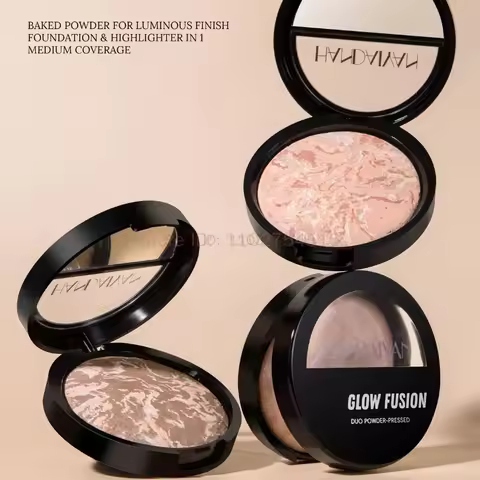 Luminous Finish Setting Powder Lasting Oil-control Shimmer Marble Baked Powder Brightening Face Powd
