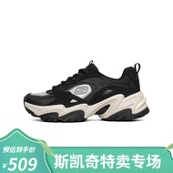 斯凯奇（Skechers）Reality to idea联名女子厚底老爹鞋896011 黑色 37