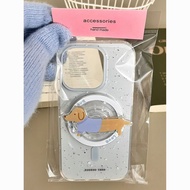 Phone case Applicable iPhone 11 12 13 14 15 16 Pro max Plus  Girly Simplicity Splash Ink All-Inclusi