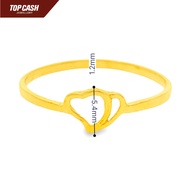 Top Cash Jewellery 916 Gold Forever Love Heart Ring