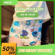 【SG READY STOCKS】ABDL Diapers Cartoon Little Monster Thickened Adult Diapers | 10 Pcs
