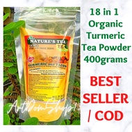 [ArtDomShop13] TURMERIC TEA Powder 400grams 18 in 1 Natures Tea Organic Detoxifying Tea