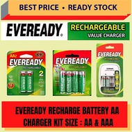Eveready Rechargeable Battery / Bateri AAA / Battery AAA / Battery AA / Bateri Rechargeable / AA / A