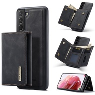 Ready to ship DG.MING M1 Series 3-Fold Multi Card Wallet Back Cover Shockproof Case with Holder Func