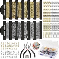 60FT 18K Gold Necklace Chains for Jewelry Making 12 Rolls Gold Plated Stainless Steel Jewelry Chains