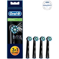 Oral-B Cross Action Electric Toothbrush Head replacement (Black Edition)